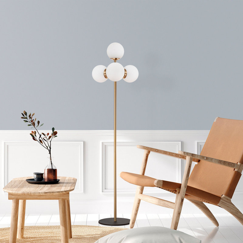 18.864'' Tree Floor Lamp, Gold, Cream