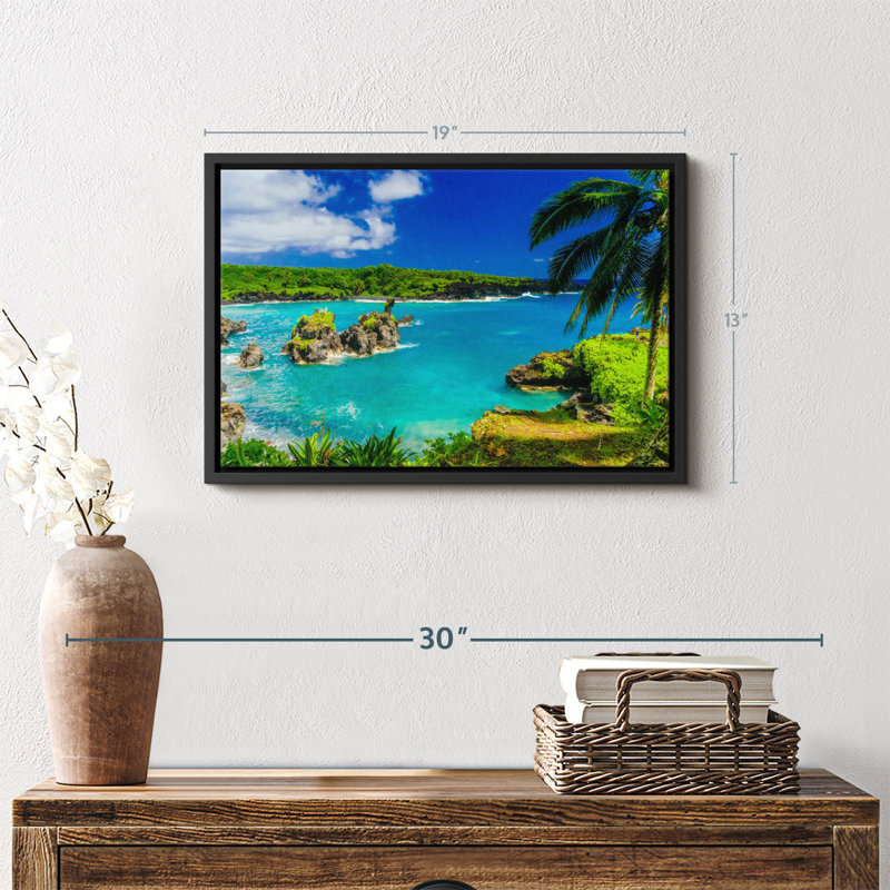 Hana Beach, reproduction sur toile, H 13 po x l 19 po