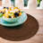 Faux Basket Weave Reversible Round Plastic Placemats-62936346