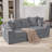 Convertible Sleeper Sofa Couch With Pillows