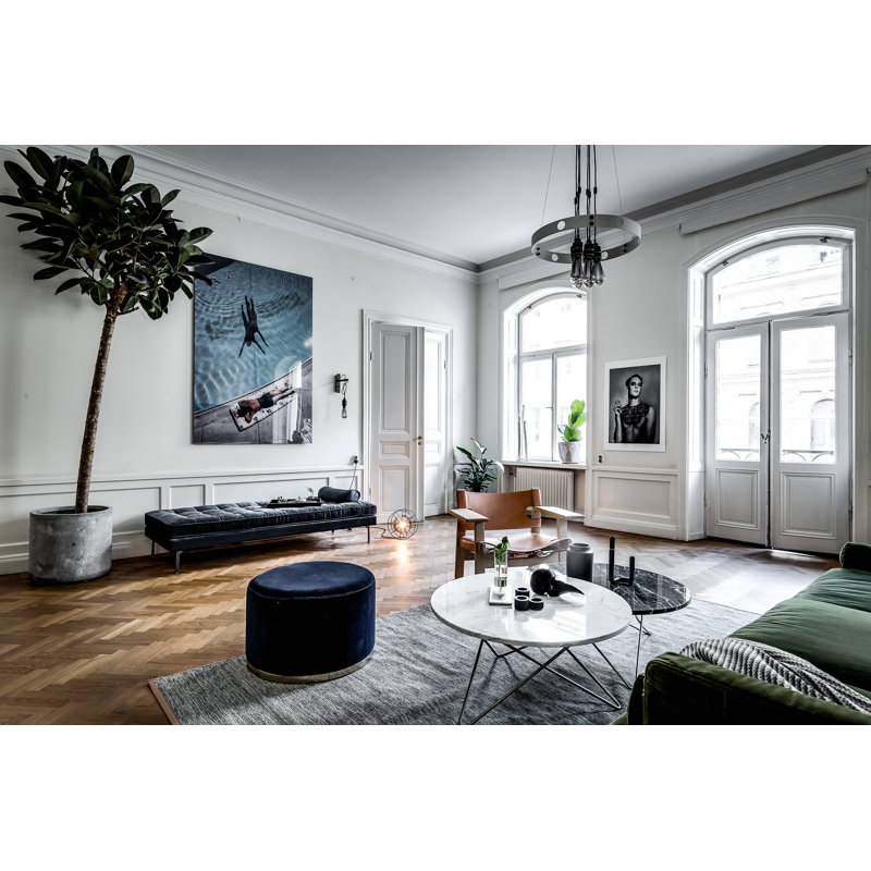 6 - Light Chandelier, Steel