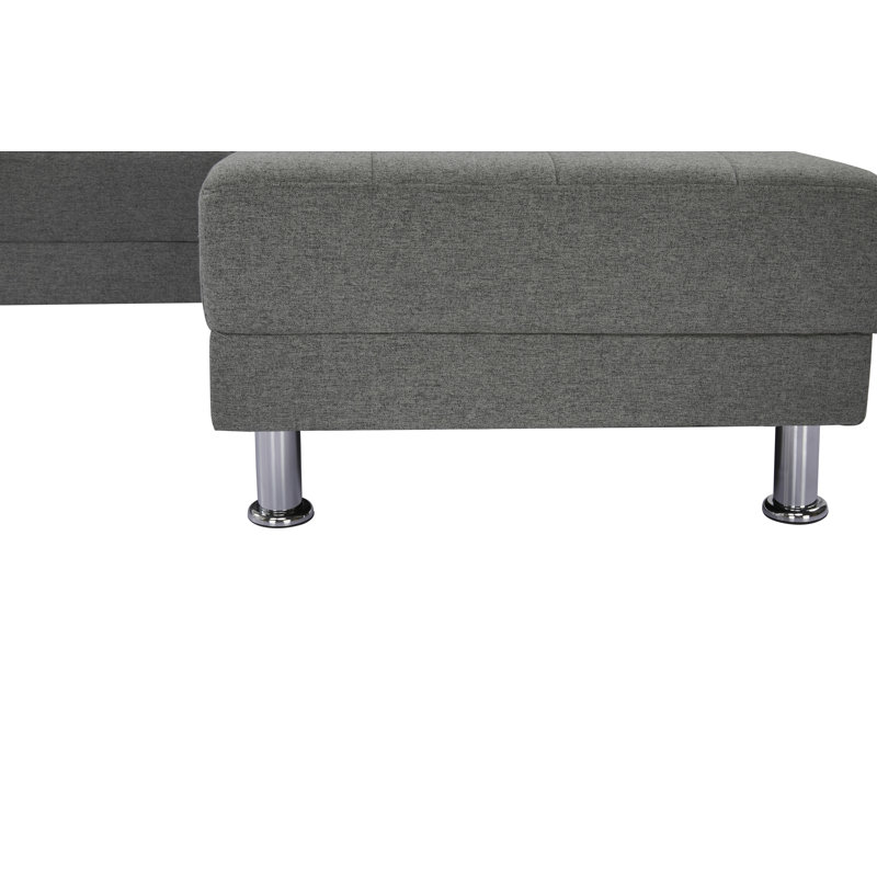 Wycombe Sleeper Corner Sofa, Peppered Grey