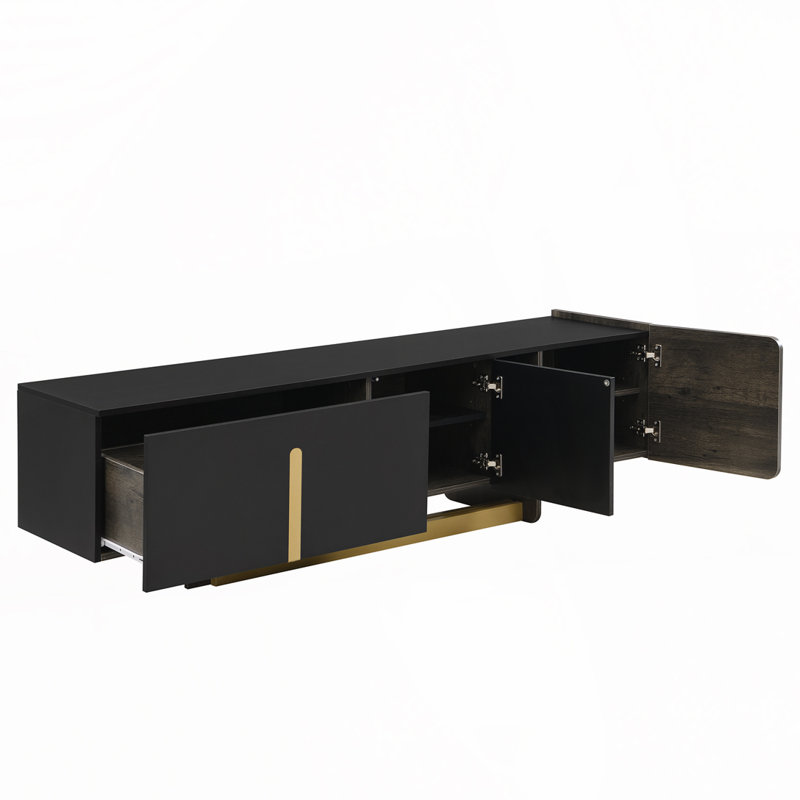 TV Stand and Coffee Table, Black