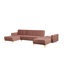 Dublin 5 Seater Velvet Large Corner Sofa 
