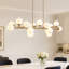 Lustre linéaire moderne en verre bullé à intensité variable 16 lumières Golden Spoutnik-244532724
