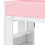 Un lit mezzanine avec armoire intégrée et éclairage d'ambiance structure une chambre moderne et raffinée.-134703497-134799429