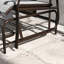 Fauteuil oscillant d'extérieur pour 2 personnes avec - table - banc gris - cadre et sièges en filet