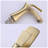  Brushed Gold Single-Hole Single-Handle Bathroom Faucet -63414228