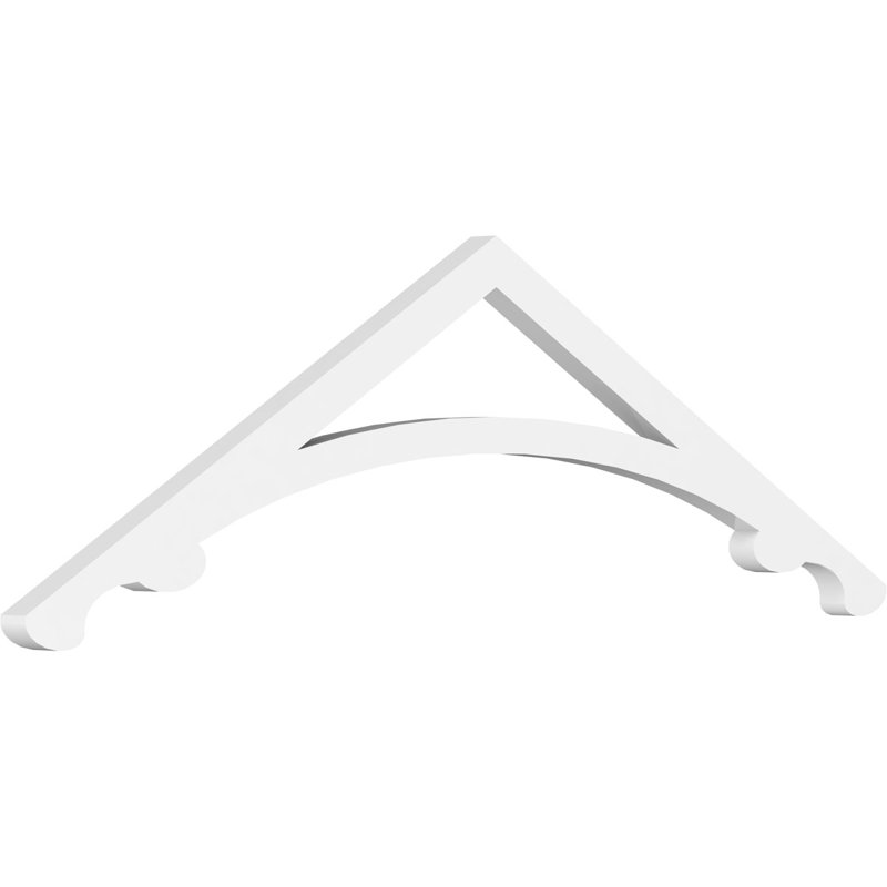 Pignon en PVC de qualité architecturale Legacy, H 10,5 po x l 36 po x P 1 po, 7 / 12