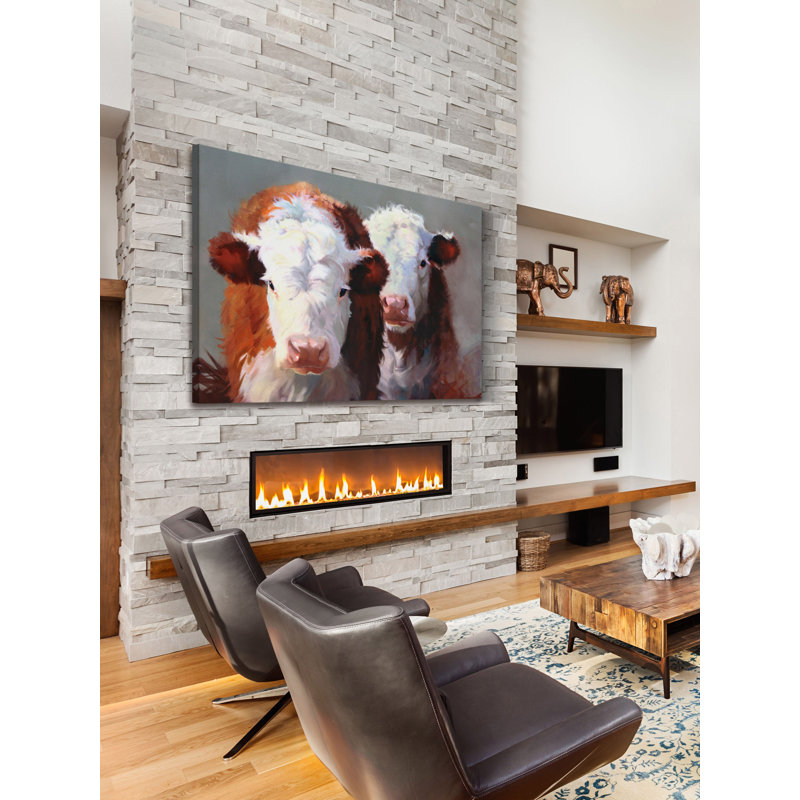 Buddies Multi-Color Animal Canvas Art Print, 30" x 20"