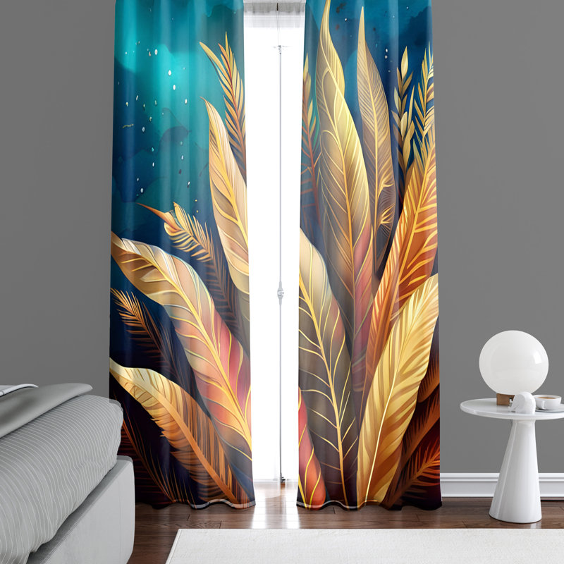 Paire de rideaux semi-transparents Aidee, L 20 po x L 52 po