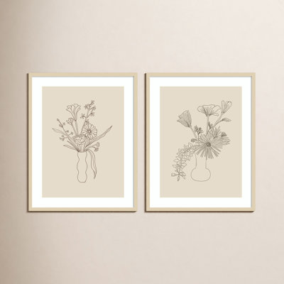 Floral Study by Kate Aurelia Holloway Framed Wall Art Prints