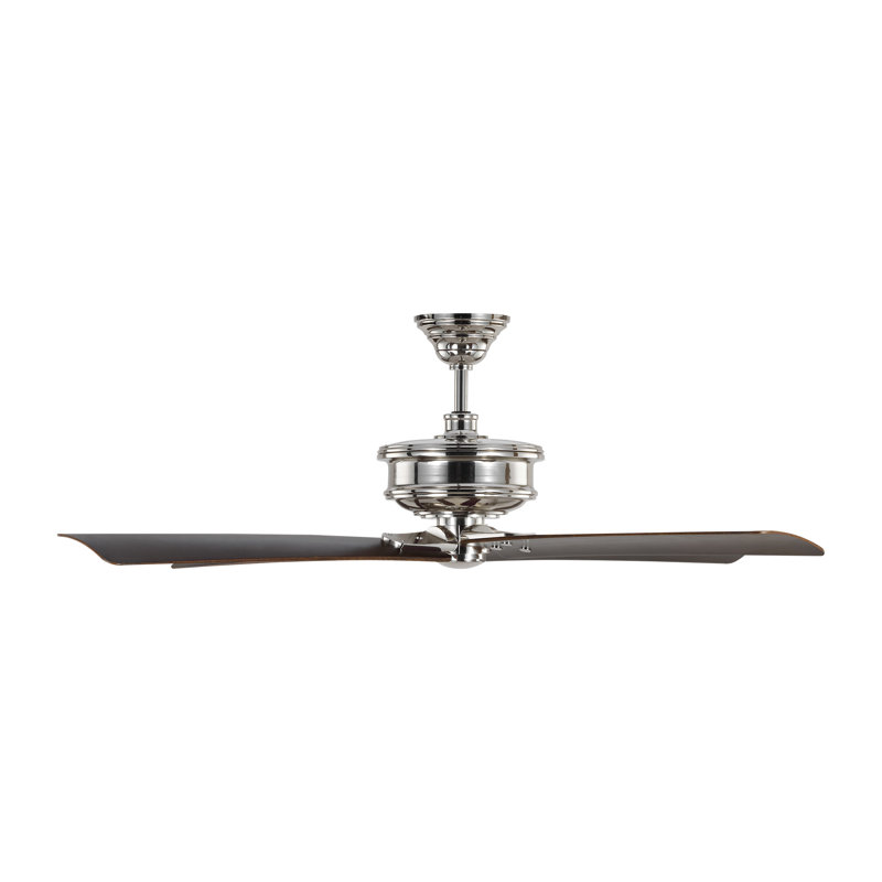 56'' Ceiling Fan, Polished Nickel