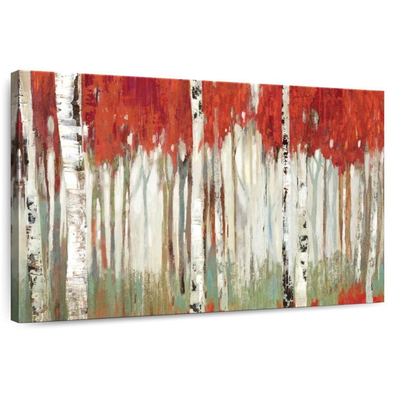 Harnek Aspen - paysage rouge, H 26 po x l 39 po