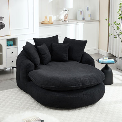 Contemporary Comfort Bean Bag Chair with Pillow
