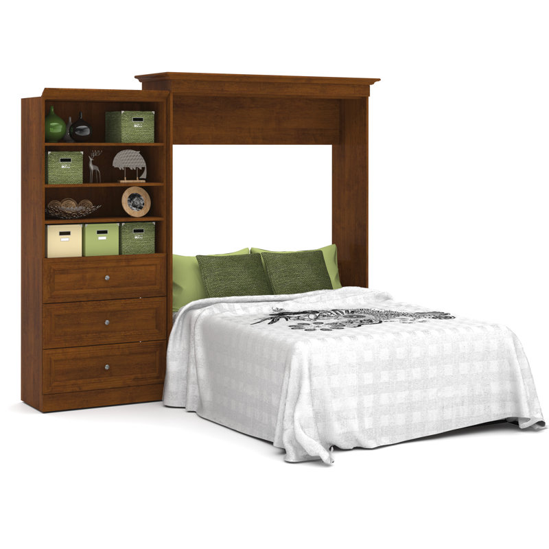 Alvaretta Murphy Bed, Queen, Platinum Gray