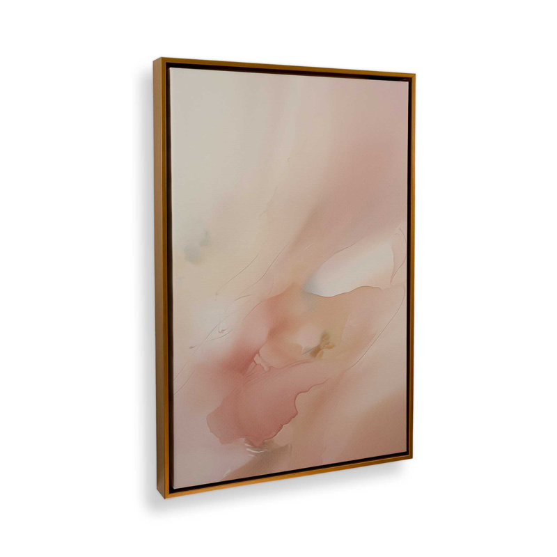 «Pastel Paradise Delight II», reproduction sur toile, H 48,75 po x l 32,75 po x P 1,75 po, Cadre flottant or poli