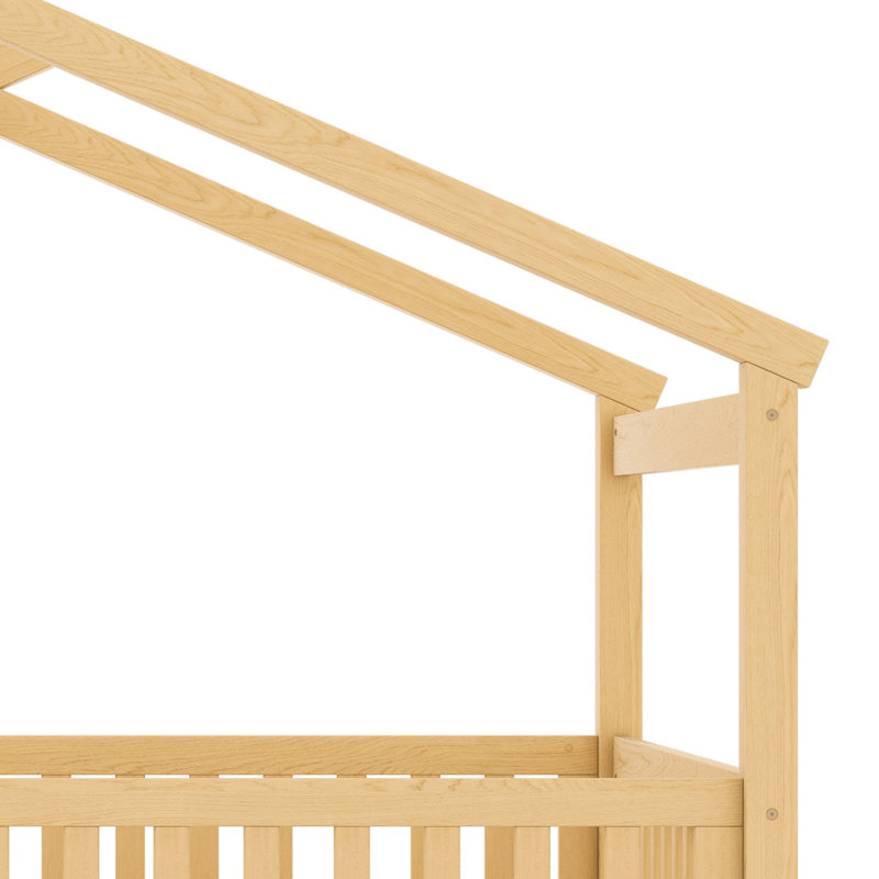 Lit en bois avec couchette