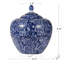 Pot en céramique 9,8 po bleu / blanc Deakin