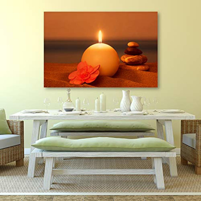 Christmas Candles For Celebration X09 - Photographie sur toile tendue, H 12 po x l 18 po