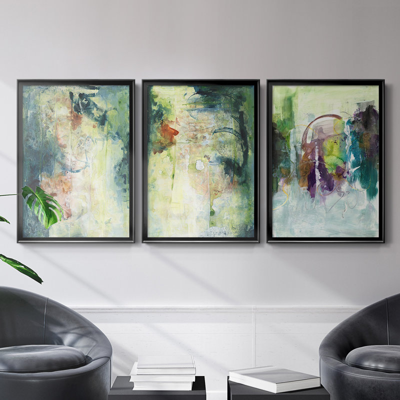 Nature's Elements I - Toile encadrée de qualité supérieure - prête à être accrochée, H 24,5 po x l 37 po x P 2,5 po