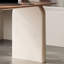 Bureau rectangulaire à 3 tiroirs en bois manufacturé brun noisette + blanc crème-108516518-108516516