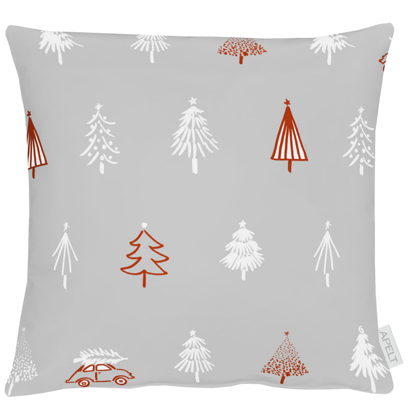 Winterwelt Square Cushion Cover, Grey/Brown/Blue, 39cm H x 39cm W