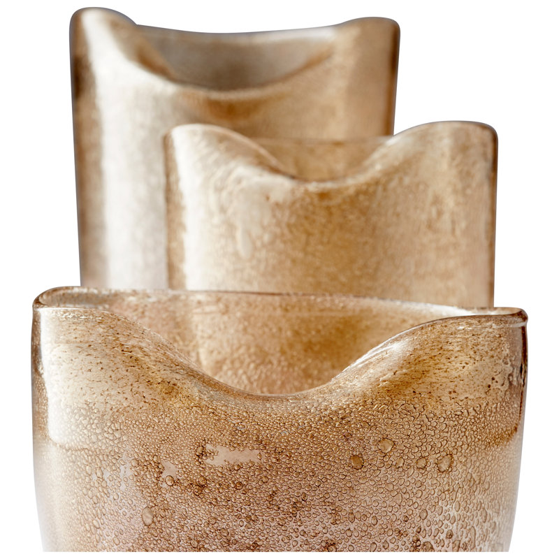 Prospero Glass Table Vase, 8.25" H x 8.25" W x 8.25" D