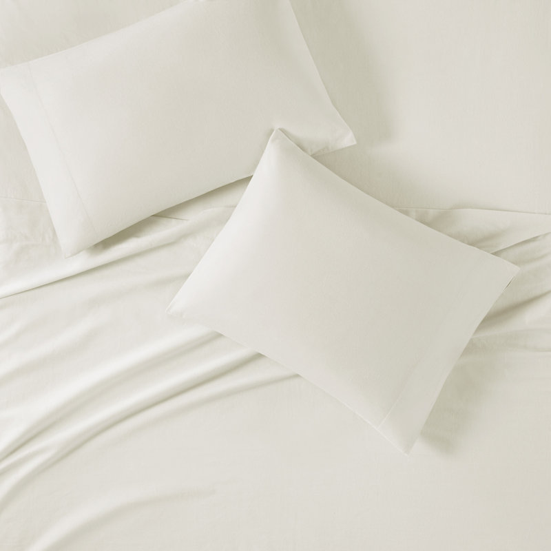 Ivory Queen Cotton Flannel 4-Piece Sheet Set