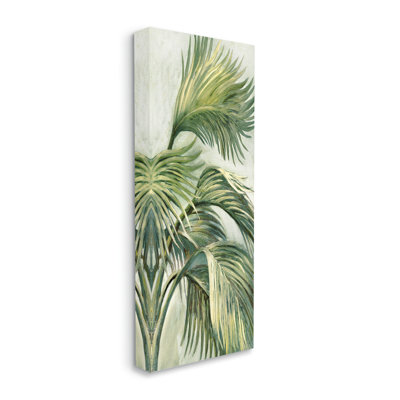 «Tropical Palm Fans On Canvas» par Merri Pattinian, reproduction