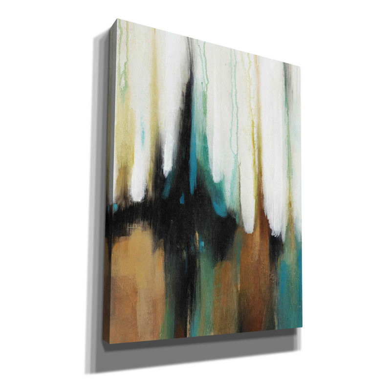 «Falling Colors II» par Tim O'toole, art mural sur toile, H 54 po x l 40 po x P 1,5 po