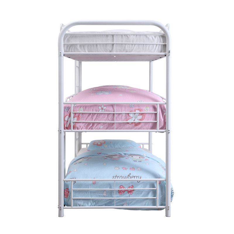 Heng Kids Bunk Bed, Twin, White