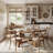 47.24" Round Solid Wood Dining Table