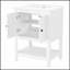 Meuble-lavabo moderne élégant de 24 po avec lavabo en céramique élégant et tablette ouverte, structure en bois massif durable-484526855