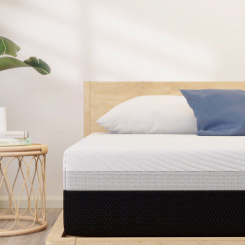 Matelas, mousse à mémoire de forme rafraîchissante et ressorts ensachés, fermeté moyenne, sans fibre de verre, soulagement du sommeil et soulagement de la pression