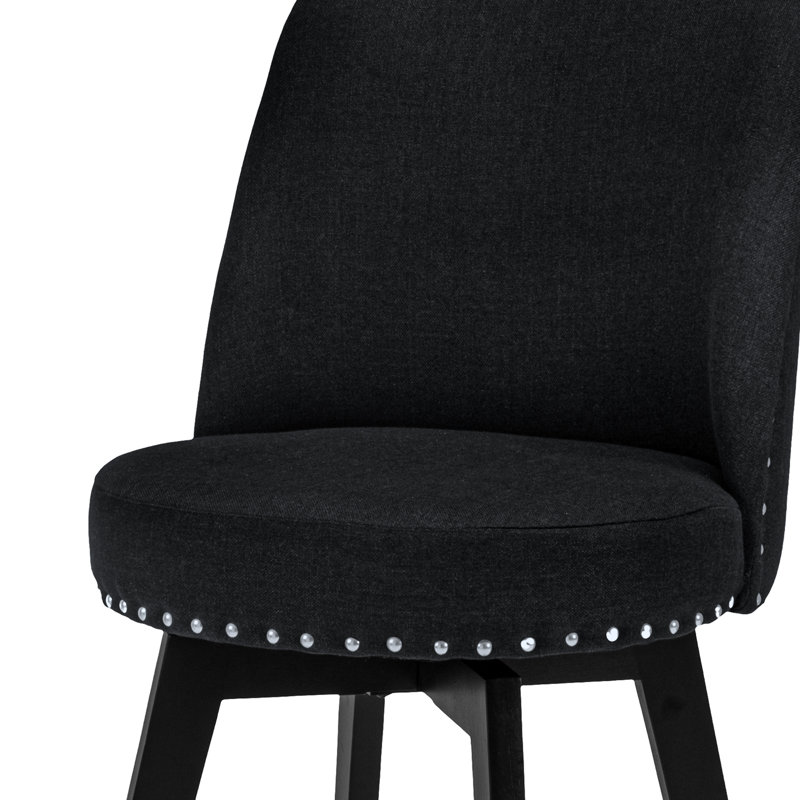 Tabouret Grenora, Gris anthracite, Tabouret de bar (siège d’une hauteur de 30 po)
