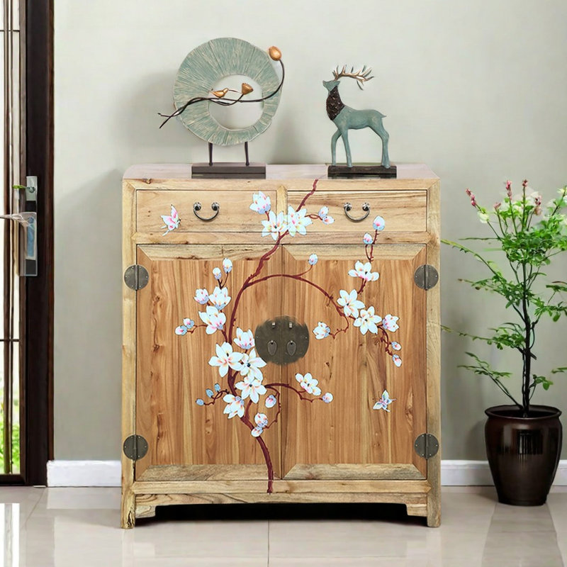 Armoire de rangement pour chaussures en bois massif 16 paires
