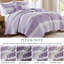 Courtepointe très grande / très grande taille avec imprimé en microfibre, trois motifs floraux, coussin froncé, lavable à la machine, jeté, seersucker,
