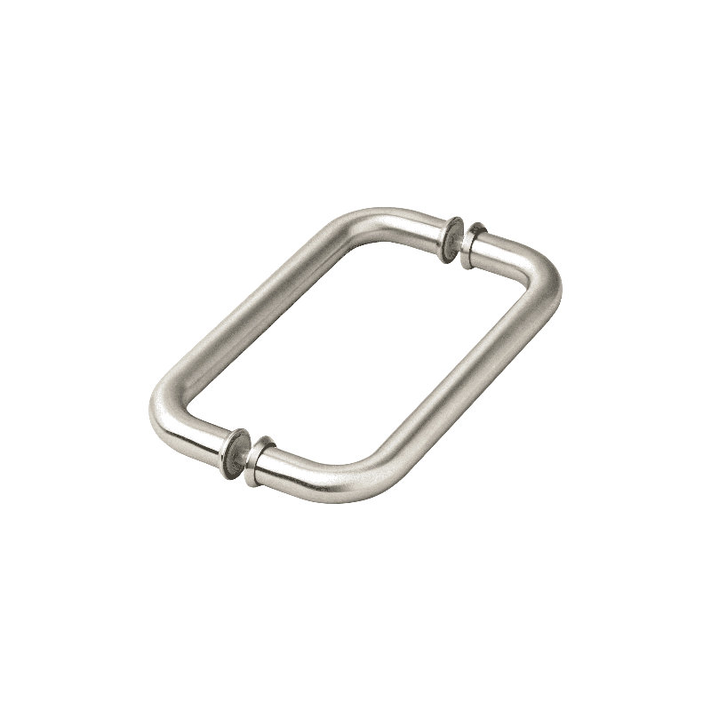 Poignée de porte de douche / porte de douche ronde «D» de type 8? Acier inoxydable 304, Satin