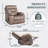 Chiraag Upholstered Heated Massage Chair-510160095