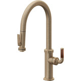 Pull-Down Kitchen Faucet With Squeeze Sprayer - High Arc Spout