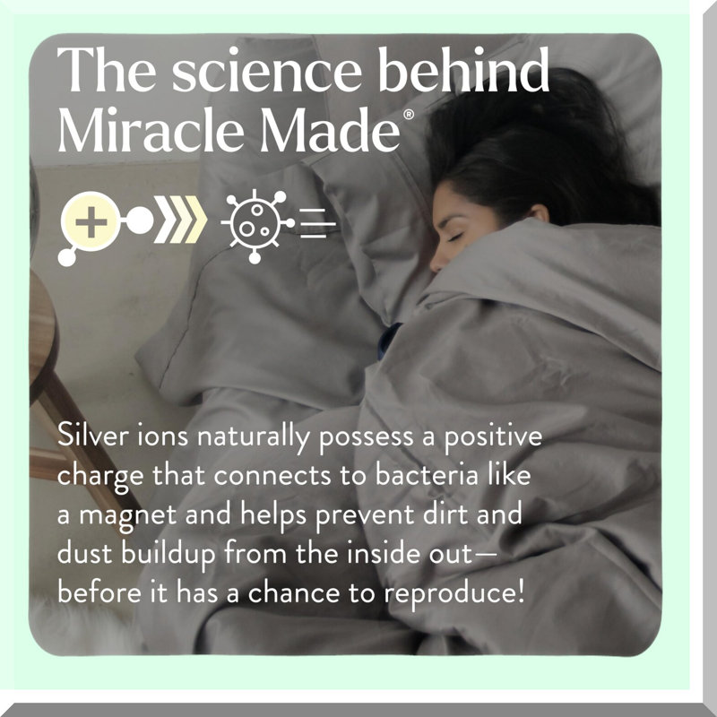 Cooling Silver Stone Pillowcase Set - 2 Pack, Miracle Clean Lyocell Fabric, 300-Thread-Count Breathable Protector for Sensitive Skin