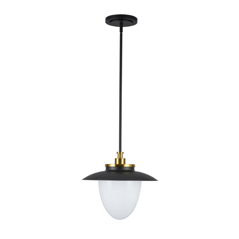 Lucai - Luminaire suspendu, H 44,75 po x l 15 po x P 15 po, Une lumière, Noir, noir, noir, noir