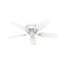 Ventilateur de plafond encastré à 5 pales de 46 po avec chaînette et ensemble d'éclairage inclus Hatherton-23681174