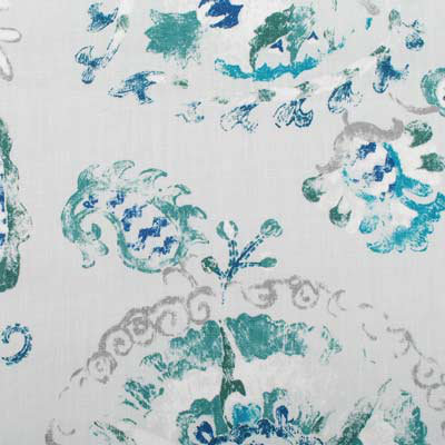 Fontana Print Fabric, Peacock