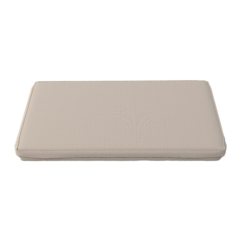 Polyester Box Cushion Sofa Slipcover, Beige Polyester, 45.7cm H x 104.1cm W x 10.2cm D