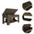 Storage Table, Four Legs, Lower Shelf-1065057792