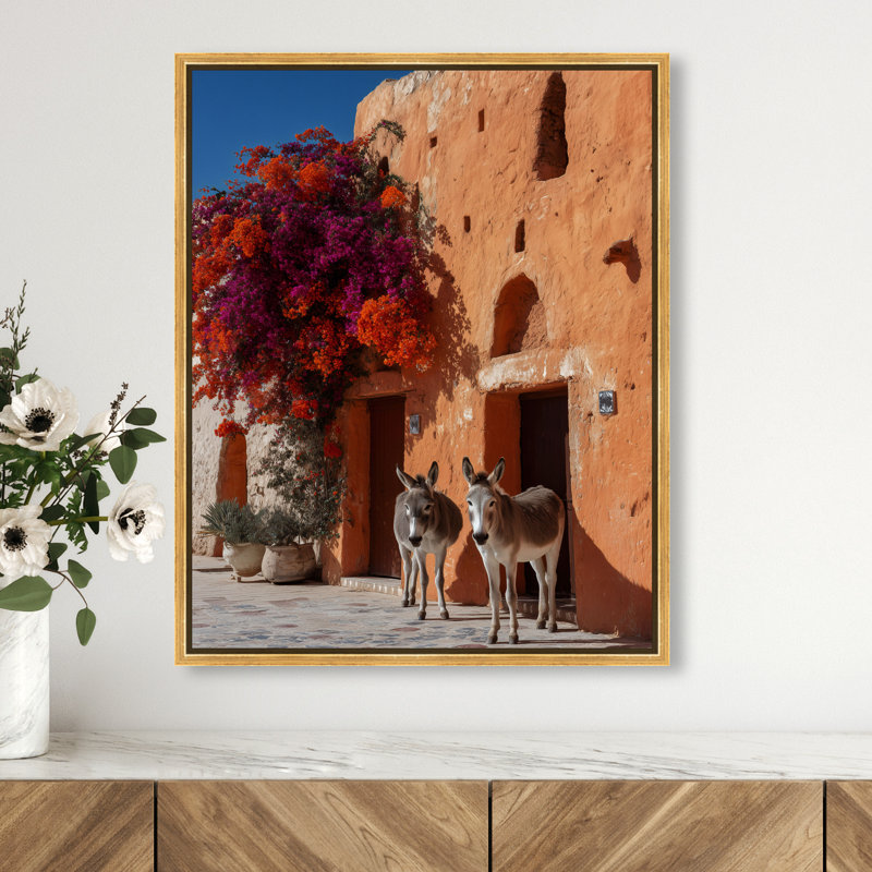 Morning Wait Graphic Art Canvas, 37"H x 31"W, Gold Floater Frame