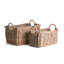 Nelda Handmade Seagrass Basket With Handles - Set of 2