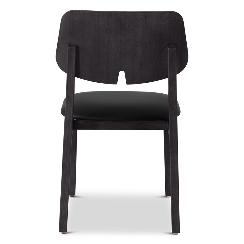 Modern Brazilian Beth Side Chair, Black/Ebano